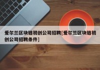 爱尔兰区块链初创公司招聘[爱尔兰区块链初创公司招聘条件]